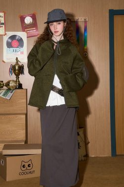 Oversized Fleece Zip-Up Jacket