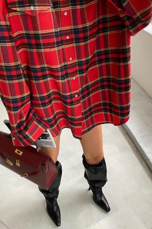 Oversized Plaid Shirt