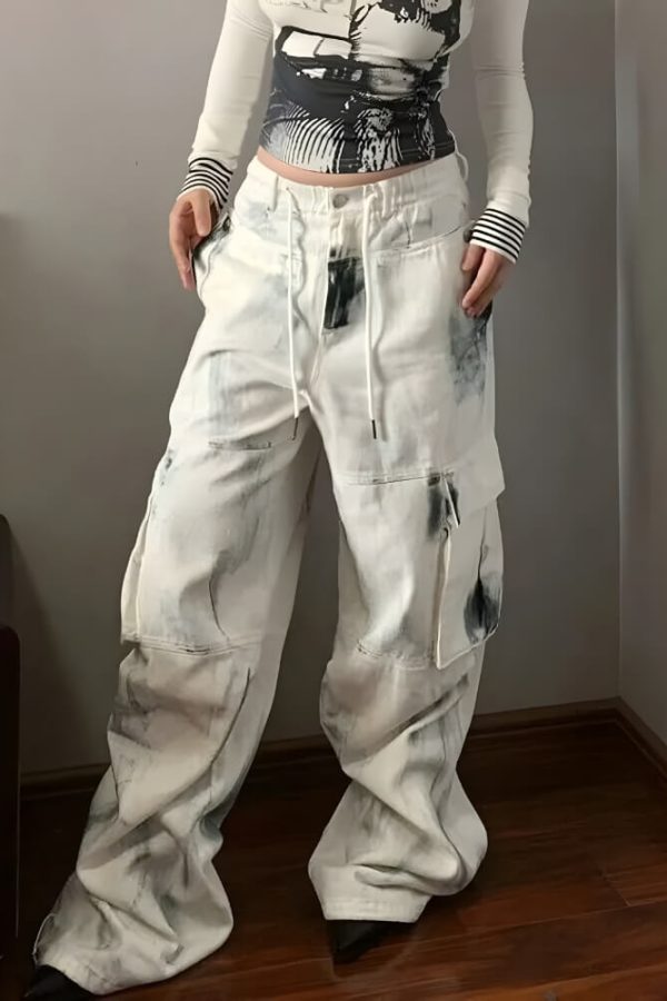 Painted Cargo Pants