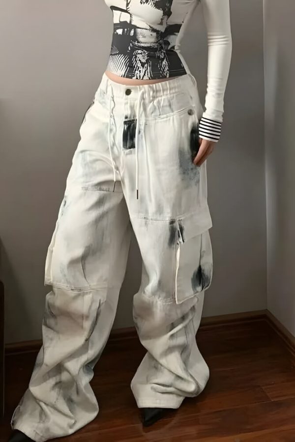 Painted Cargo Pants