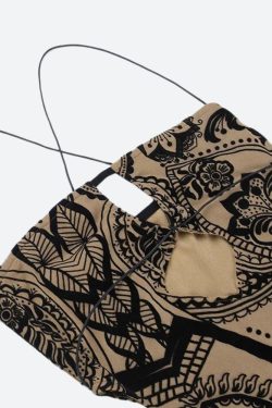 Paisley Cut Out Mini Dress