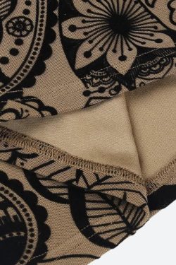 Paisley Cut Out Mini Dress