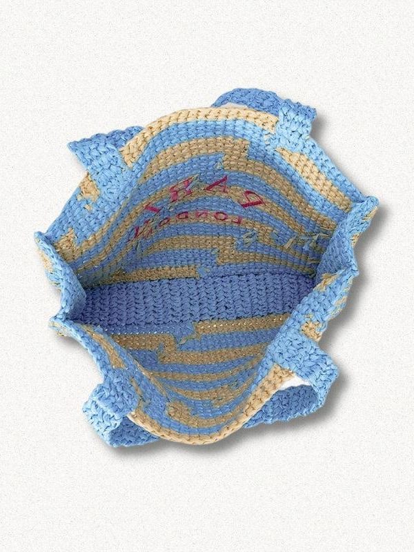 Paris Straw Beach Bag