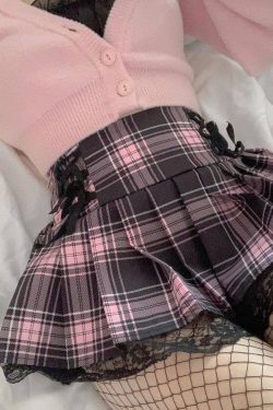 Pastel Goth Pleated Mini Skirt