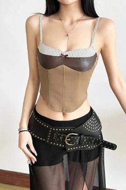 Patch Corset Top