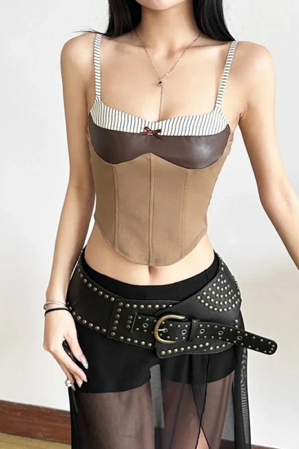 Patch Corset Top