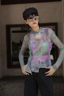 Patchwork Asymmetric Mesh Top