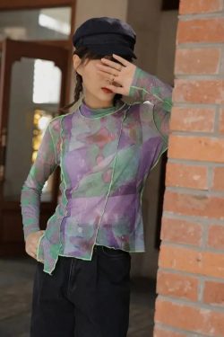 Patchwork Asymmetric Mesh Top