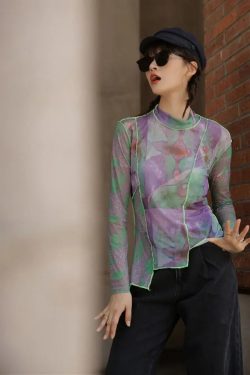 Patchwork Asymmetric Mesh Top