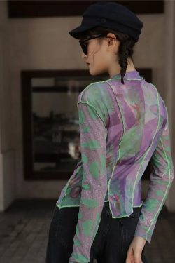 Patchwork Asymmetric Mesh Top