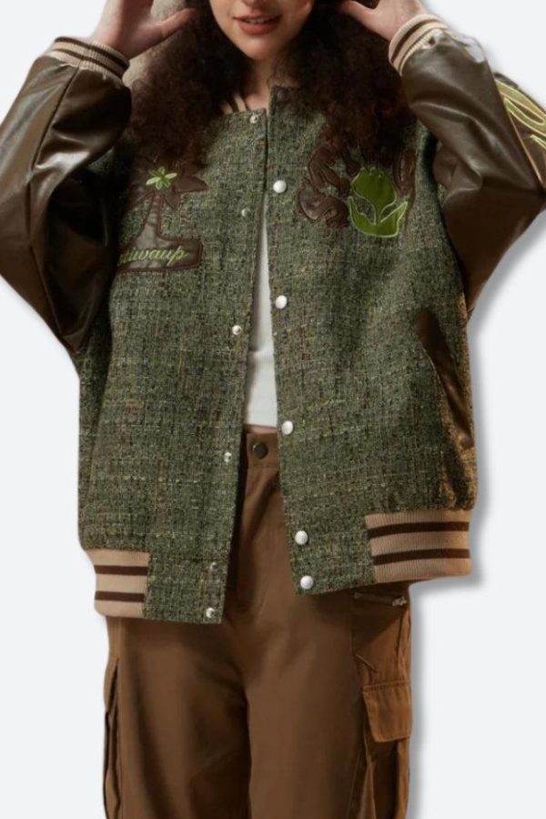 Patchwork Bomber Jacket