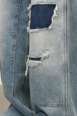 Patchwork Wide Jeans