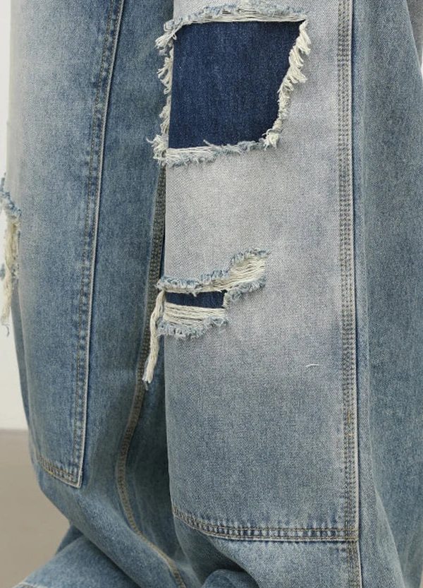 Patchwork Wide Jeans