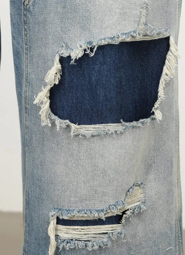 Patchwork Wide Jeans