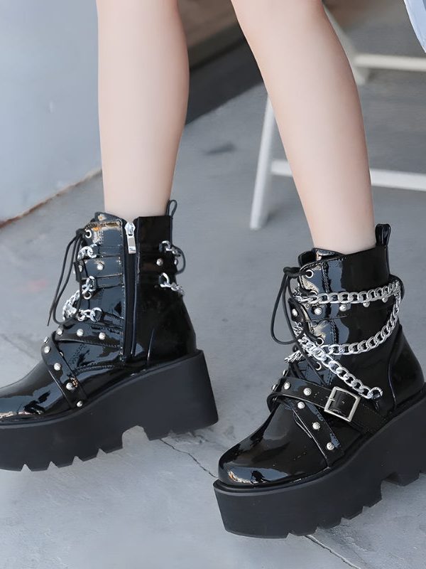 Patent Leather Boots