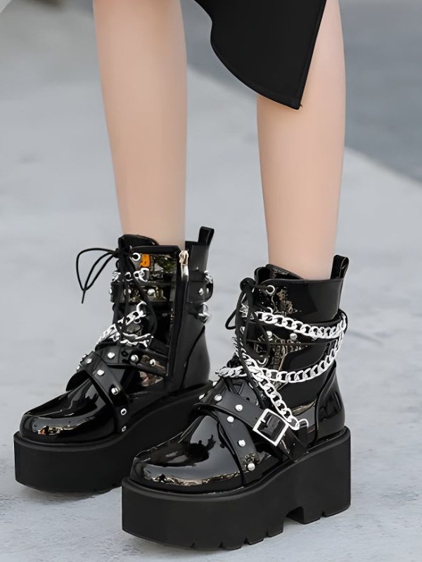 Patent Leather Boots