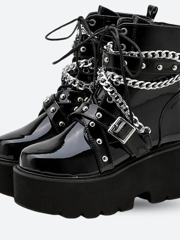 Patent Leather Boots