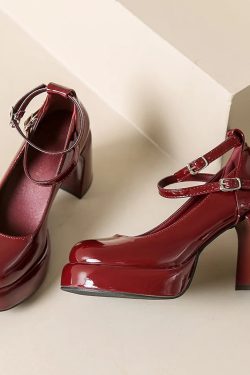 Patent Leather Mary Jane High Heels