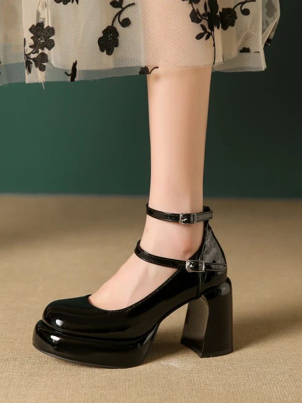 Patent Leather Mary Jane High Heels