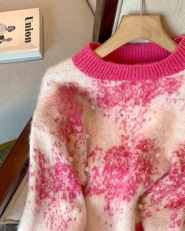 Pearl Beaded Soft Touch Knitted Sweater