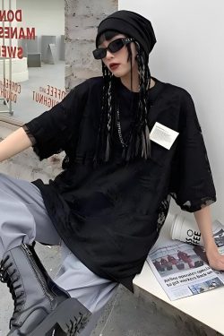 Pegasus Embroidered Sheer Top