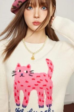 Pink Cat Sweater