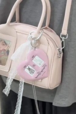 Pink Ita Bag – Kawaii Retro Pillow Crossbody Handbag