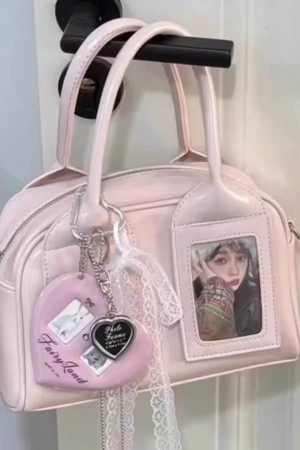 Pink Ita Bag – Kawaii Retro Pillow Crossbody Handbag