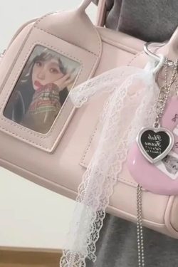 Pink Ita Bag – Kawaii Retro Pillow Crossbody Handbag