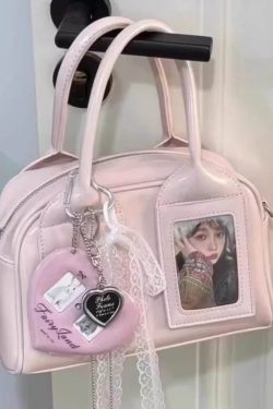 Pink Ita Bag – Kawaii Retro Pillow Crossbody Handbag