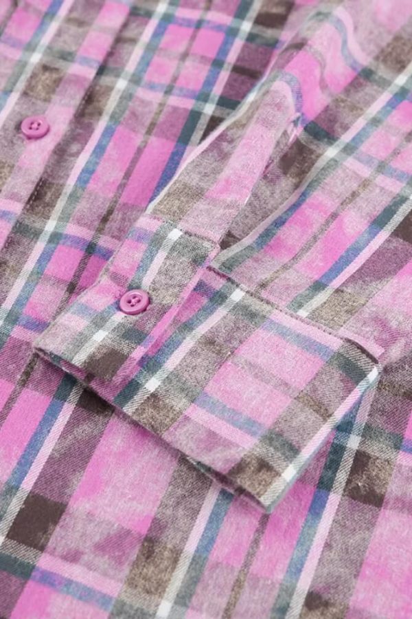 Pink Plaid Shirt