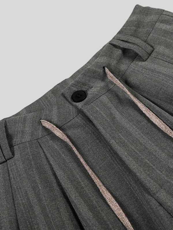 Pinstripe Drawstring Pants