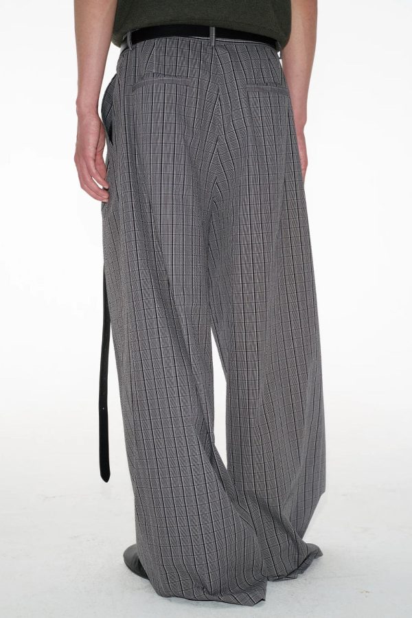 Pinstripe Wide Leg Pants
