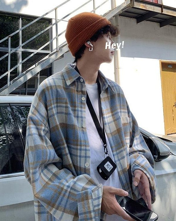 Plaid Flannel Men Shirt