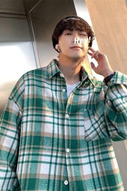 Plaid Flannel Men Shirt