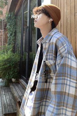 Plaid Flannel Men Shirt