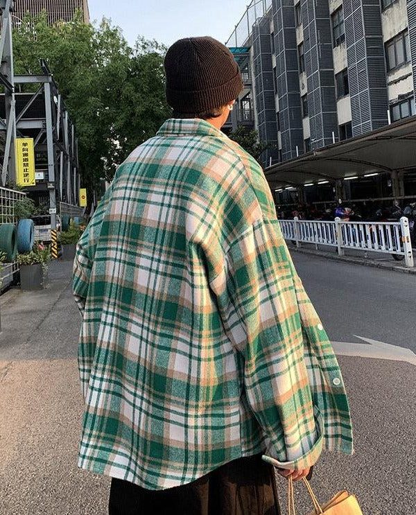 Plaid Flannel Men Shirt