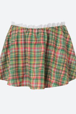 Plaid Mini Skort
