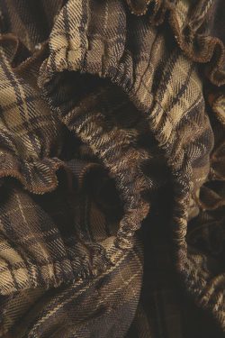 Plaid Ruffled Mini Skirt