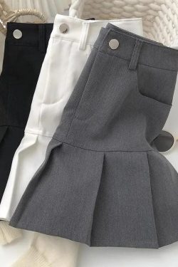 Pleated College Mini Skirt