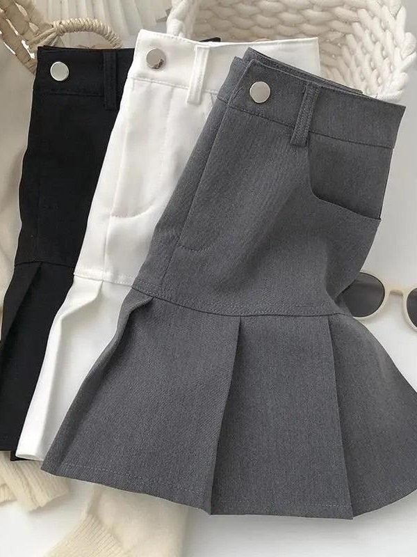 Pleated College Mini Skirt