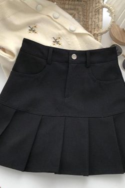 Pleated College Mini Skirt