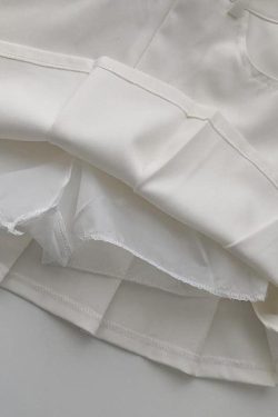 Pleated College Mini Skirt