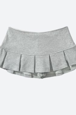 Pleated Micro Mini Skort