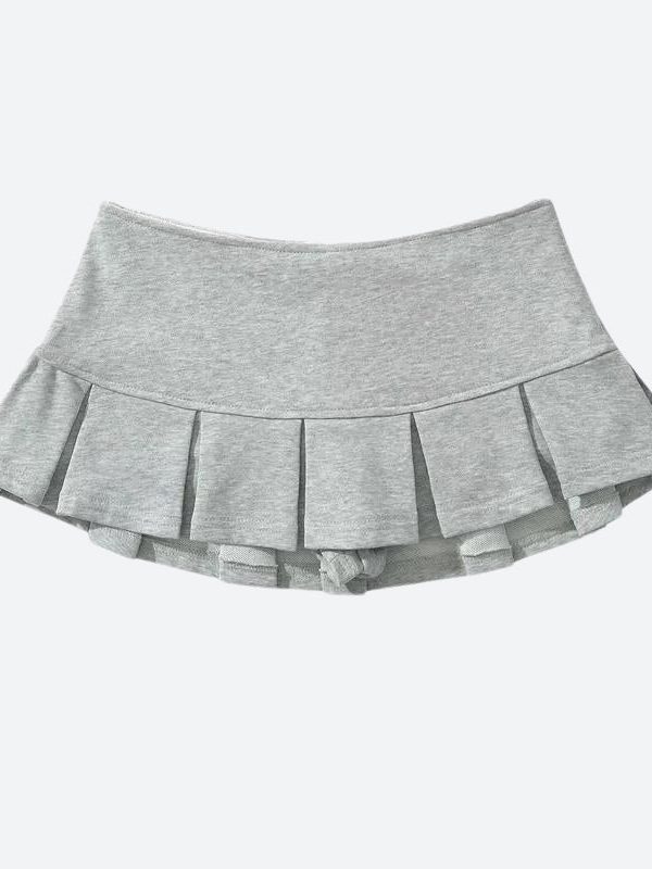 Pleated Micro Mini Skort