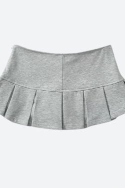 Pleated Micro Mini Skort
