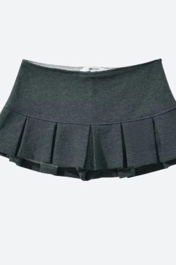 Pleated Micro Mini Skort