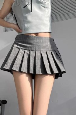 Pleated Mini Skirt