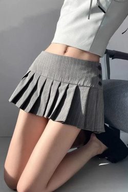 Pleated Mini Skirt