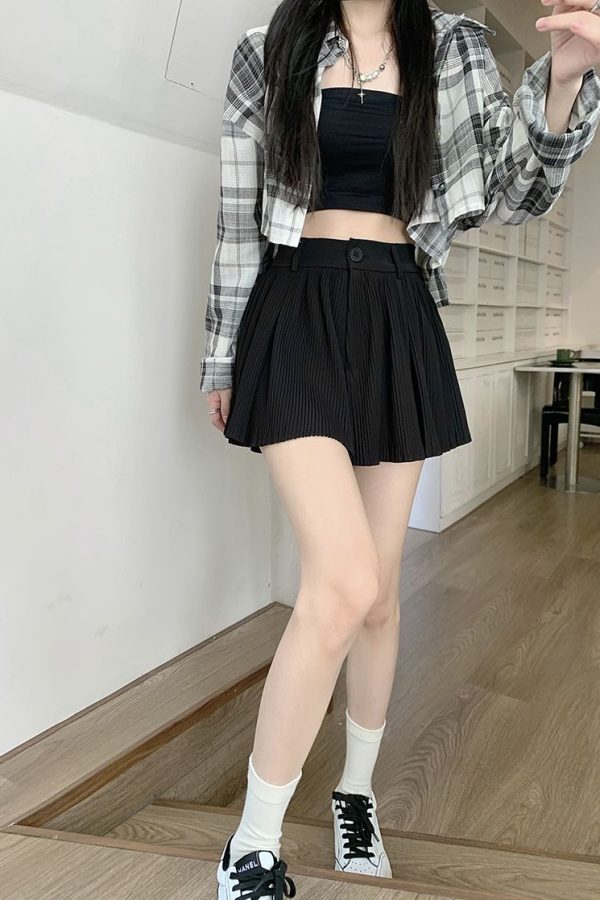 Pleated Mini Skort